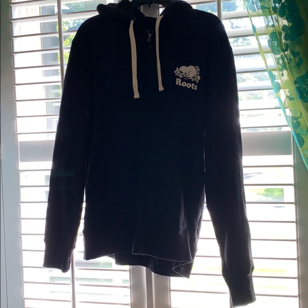 Black Roots Zip Up Sweatshirt